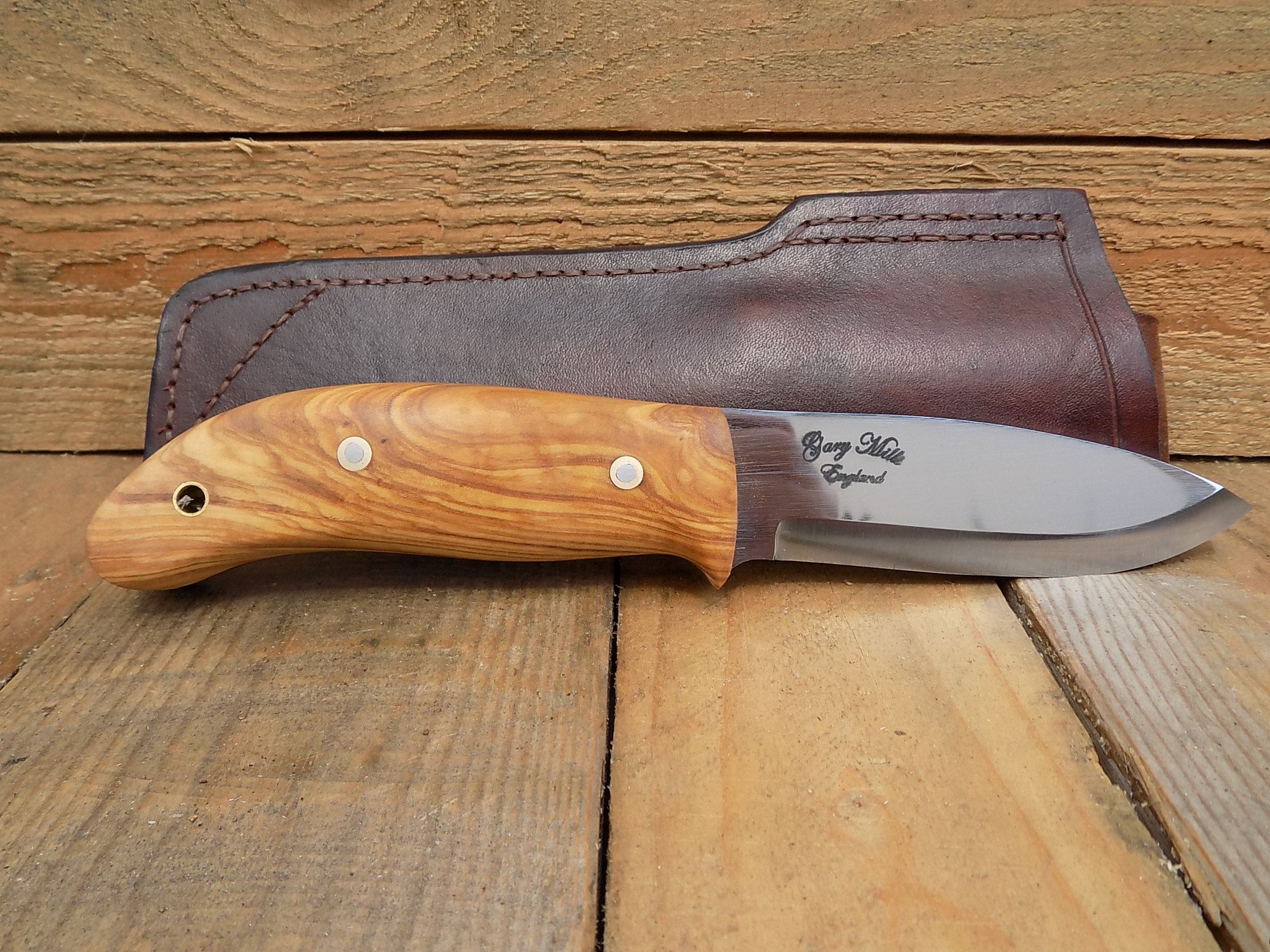 The Gray Wolf with Wild Olive Handle